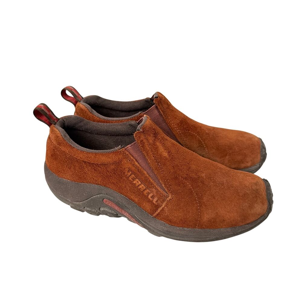 Merrell Shoes Womens Size 8 Jungle Moc Cinnamon Brown Slip On Suede Comfort